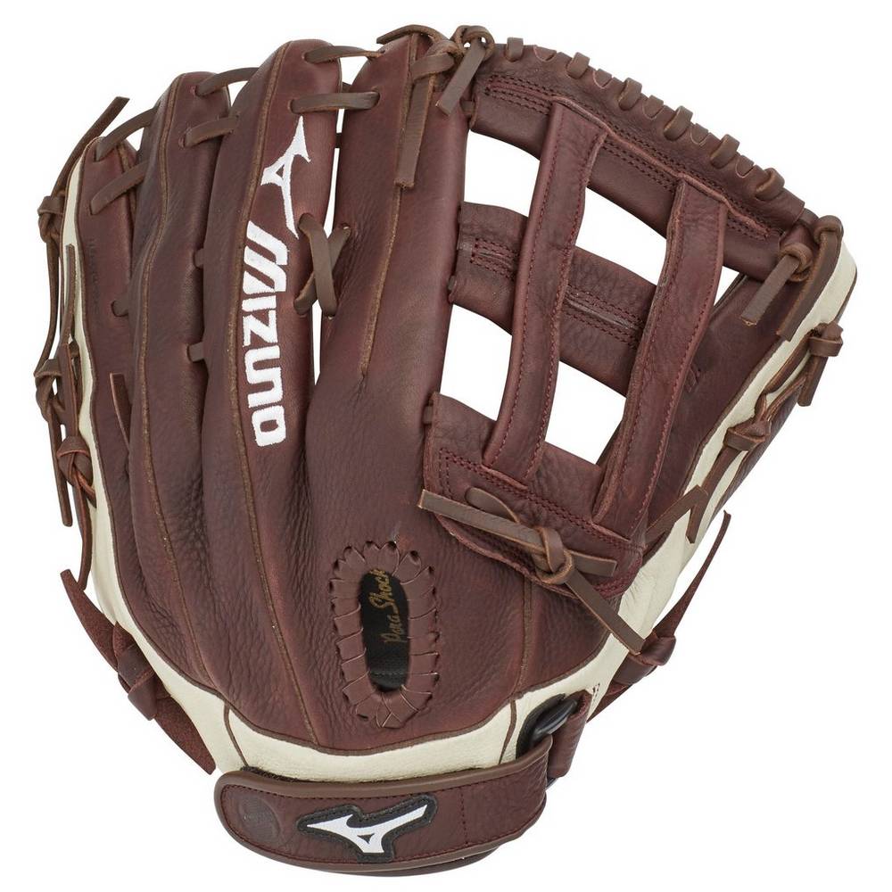 Guantes Mizuno Franchise Series Slowpitch 13" Hombre Cafe/Plateadas Comprar RNHX-50942